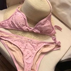 J Crew size sm light pink bikini